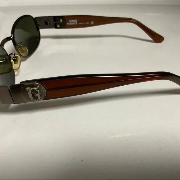 Beautiful Brown Copper Frame Gianni Versace Vintage Sunglasses! - Picture 7 of 16